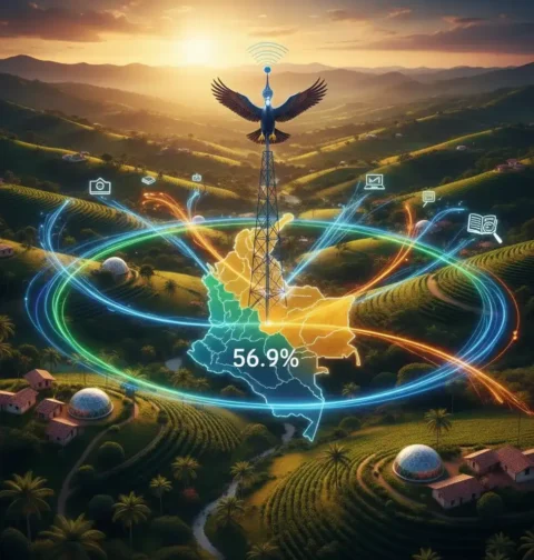 El reto de la conectividad rural en Colombia hacia . Colombia impulsa la conectividad rural alcanzando el 56,9% de cobertura. Conozca las estrategias para cerrar la brecha digital y fomentar la educación en .