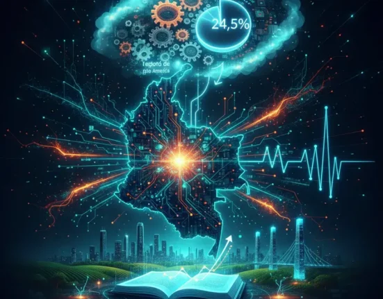 La difusión de la inteligencia artificial en Colombia en . Colombia lidera la adopción de IA en Latinoamérica con un 24,5% en el Q1 de . Analizamos el informe de Microsoft sobre productividad, y desafíos de infraestructura.