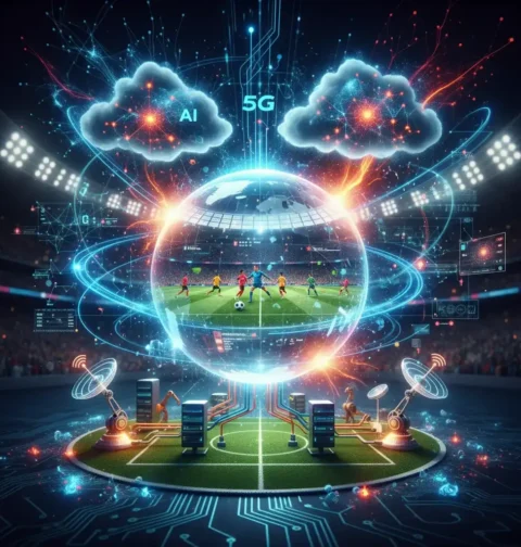 Revolución digital y 5G en el Mundial . El Mundial redefine la transmisión deportiva con IA, redes 5G y nube. Descubra cómo la tecnología impacta el y la eficiencia operativa en esta escala.